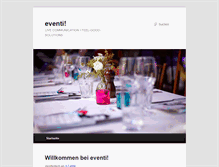 Tablet Screenshot of eventii.com